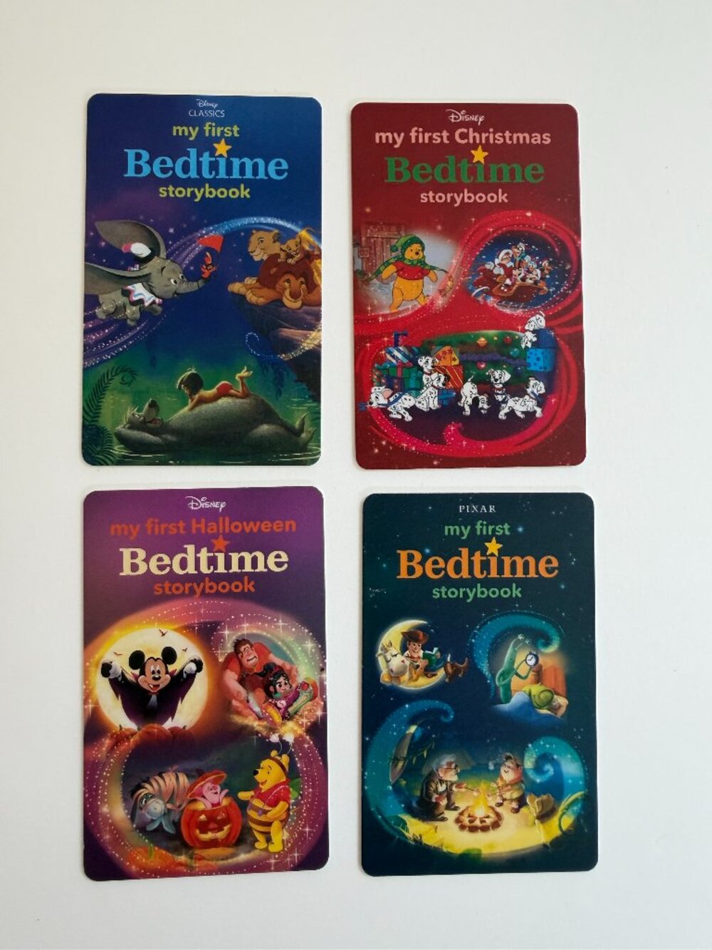 Bundle of 4 Disney Pixar Classics: My First Bedtime Storybook Yoto Audio Cards